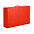 Коробка складная подарочная, 37x25x10cm, кашированный картон, красный с логотипом в Белгороде заказать по выгодной цене в кибермаркете AvroraStore