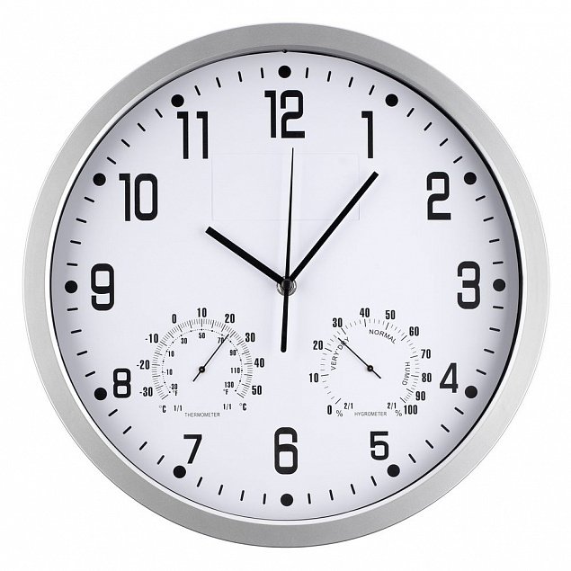 Часы настенные INSERT2, белые с логотипом в Белгороде заказать по выгодной цене в кибермаркете AvroraStore