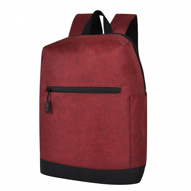 Рюкзак Boom, красный/чёрный, 43 x 30 x 13 см, 100% полиэстер  с логотипом в Белгороде заказать по выгодной цене в кибермаркете AvroraStore