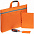 Набор Flexpen Shall Simple, оранжевый с логотипом в Белгороде заказать по выгодной цене в кибермаркете AvroraStore