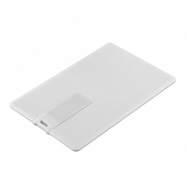 Флешка Card, 8 Гб, белая с логотипом в Белгороде заказать по выгодной цене в кибермаркете AvroraStore