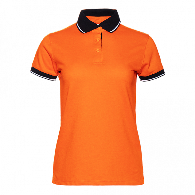 Рубашка поло StanContrastWomen Оранжевый с логотипом в Белгороде заказать по выгодной цене в кибермаркете AvroraStore