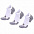 Набор из 3 пар спортивных женских носков Monterno Sport, красный фиолетовый и розовый с логотипом в Белгороде заказать по выгодной цене в кибермаркете AvroraStore