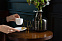 Кофейная пара Mansion Select, белая с серебристой отводкой с логотипом в Белгороде заказать по выгодной цене в кибермаркете AvroraStore