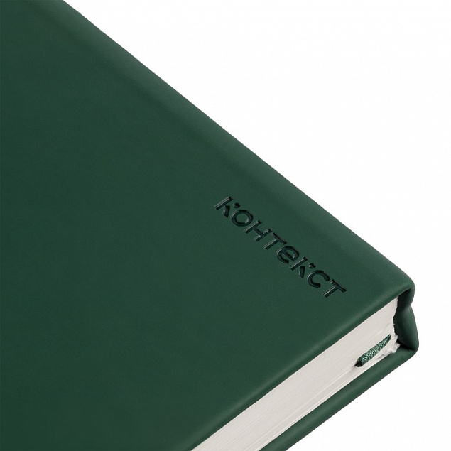 Ежедневник Magnet Shall с ручкой, зеленый с логотипом в Белгороде заказать по выгодной цене в кибермаркете AvroraStore