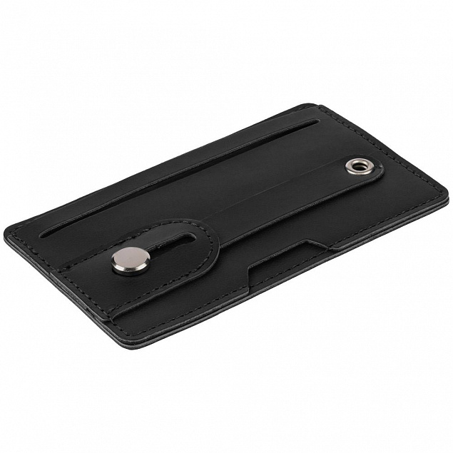 Чехол для карт на телефон Frank с RFID-защитой, черный с логотипом в Белгороде заказать по выгодной цене в кибермаркете AvroraStore