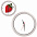 Часы настенные "ПРОМО" разборные ; красный, D28,5 см; пластик с логотипом в Белгороде заказать по выгодной цене в кибермаркете AvroraStore