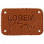 Лейбл кожаный Beta, S, горчичный с логотипом в Белгороде заказать по выгодной цене в кибермаркете AvroraStore