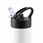 Спортивная бутылка для воды с трубочкой, 500 мл, белый с логотипом в Белгороде заказать по выгодной цене в кибермаркете AvroraStore