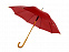 Зонт-трость полуавтоматический с деревянной ручкой с логотипом в Белгороде заказать по выгодной цене в кибермаркете AvroraStore