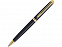 Ручка шариковая Waterman Hemisphere Matt Black GT M, черный матовый/золотистый с логотипом в Белгороде заказать по выгодной цене в кибермаркете AvroraStore