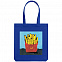 Холщовая сумка «Фри», ярко-синяя с логотипом в Белгороде заказать по выгодной цене в кибермаркете AvroraStore