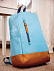Рюкзак FUN, голубой с логотипом в Белгороде заказать по выгодной цене в кибермаркете AvroraStore