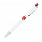 Шариковая ручка Arctic, белая/красная с логотипом в Белгороде заказать по выгодной цене в кибермаркете AvroraStore
