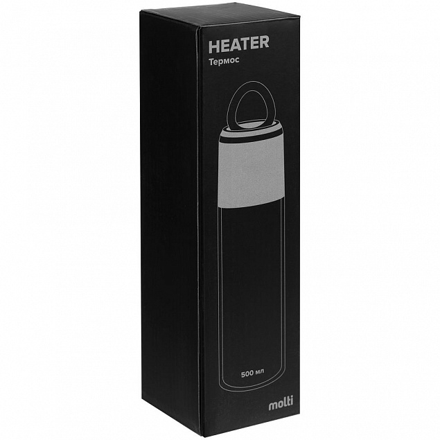 Термос Heater, белый с логотипом в Белгороде заказать по выгодной цене в кибермаркете AvroraStore