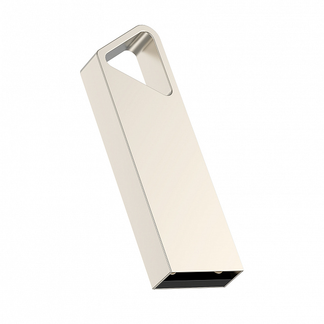 USB flash-карта SPLIT (16Гб), серебристая, 3,6х1,2х0,5 см, металл с логотипом в Белгороде заказать по выгодной цене в кибермаркете AvroraStore