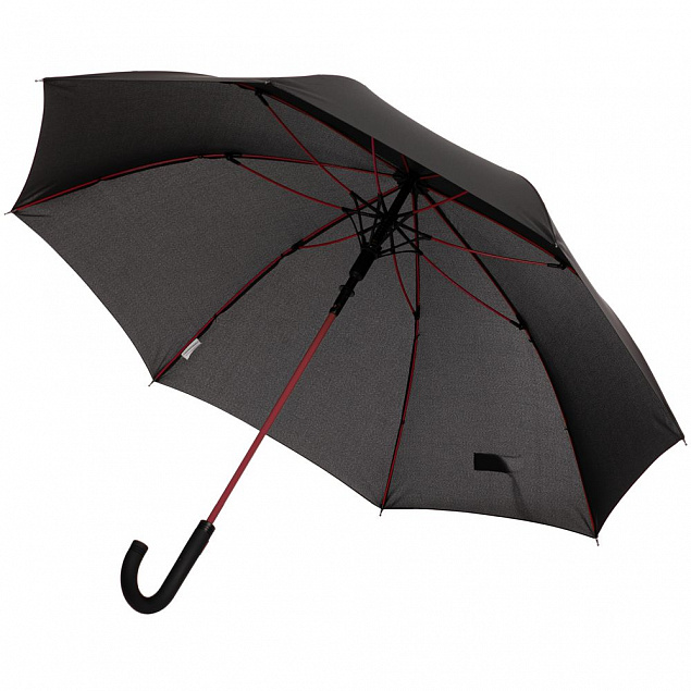 Зонт-трость с цветными спицами Colour Power, красный с логотипом в Белгороде заказать по выгодной цене в кибермаркете AvroraStore