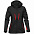 Куртка софтшелл женская Patrol, черная с красным с логотипом в Белгороде заказать по выгодной цене в кибермаркете AvroraStore