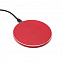 Беспроводное зарядное устройство Flappy, красный, красный с логотипом в Белгороде заказать по выгодной цене в кибермаркете AvroraStore