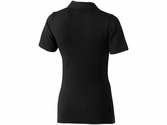 Рубашка поло Markham женская, антрацит/черный с логотипом в Белгороде заказать по выгодной цене в кибермаркете AvroraStore