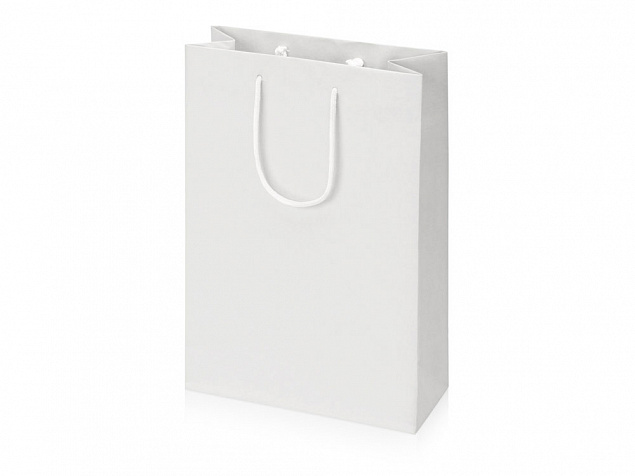 Пакет подарочный Imilit T, белый с логотипом в Белгороде заказать по выгодной цене в кибермаркете AvroraStore