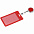 Чехол для пропуска с ретрактором Devon, красный с логотипом в Белгороде заказать по выгодной цене в кибермаркете AvroraStore