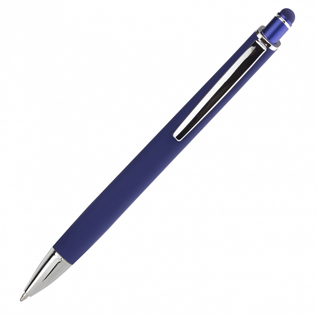 Шариковая ручка Quattro, синяя с логотипом в Белгороде заказать по выгодной цене в кибермаркете AvroraStore