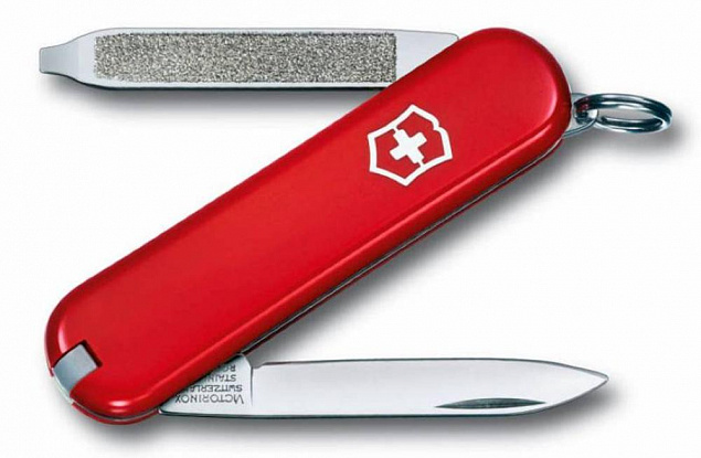 Нож-брелок Escort 58, красный с логотипом в Белгороде заказать по выгодной цене в кибермаркете AvroraStore