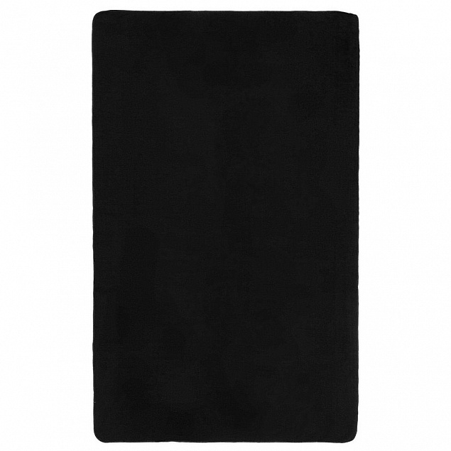 Флисовый плед Warm&Peace, черный с логотипом в Белгороде заказать по выгодной цене в кибермаркете AvroraStore