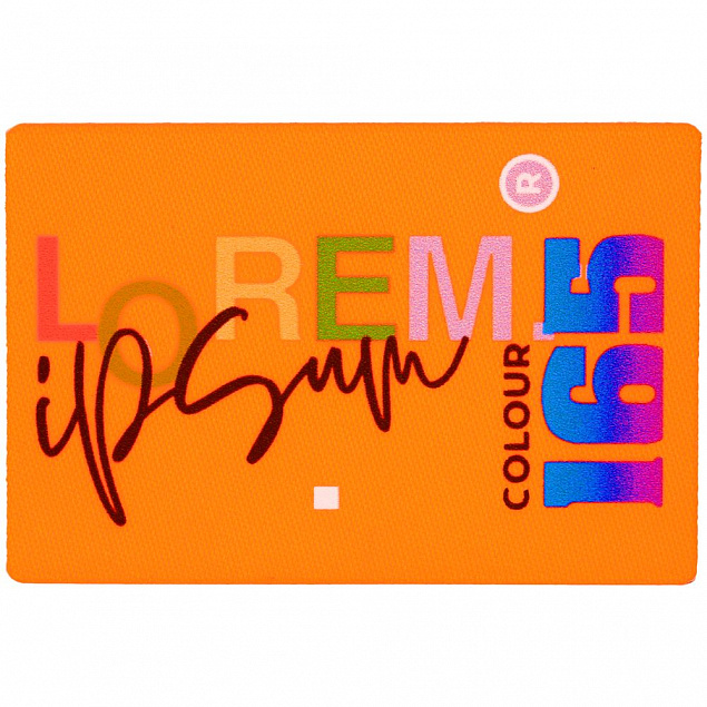 Наклейка тканевая Lunga, L,оранжевый неон с логотипом в Белгороде заказать по выгодной цене в кибермаркете AvroraStore