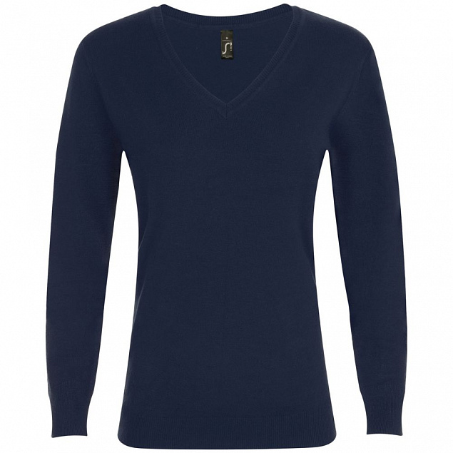 Пуловер женский Glory Women, темно-синий с логотипом в Белгороде заказать по выгодной цене в кибермаркете AvroraStore