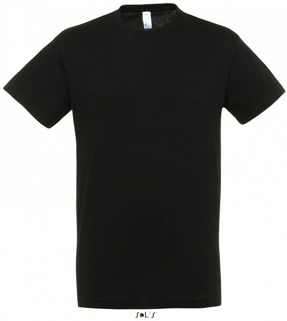 Фуфайка (футболка) REGENT мужская,Глубокий черный 3XL с логотипом в Белгороде заказать по выгодной цене в кибермаркете AvroraStore