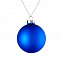 Елочный шар Finery Matt, 8 см, матовый синий с логотипом в Белгороде заказать по выгодной цене в кибермаркете AvroraStore