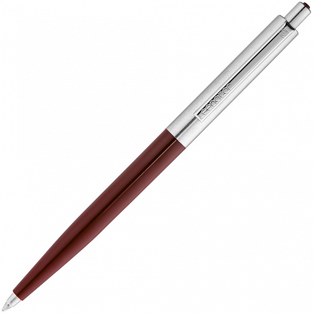 Ручка шариковая Senator Point Metal, красная с логотипом в Белгороде заказать по выгодной цене в кибермаркете AvroraStore