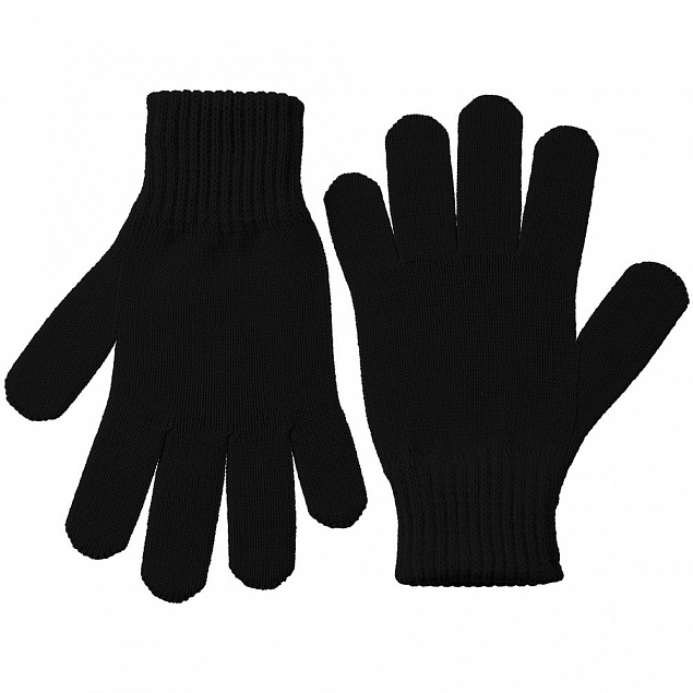 Перчатки Real Talk, черные с логотипом в Белгороде заказать по выгодной цене в кибермаркете AvroraStore