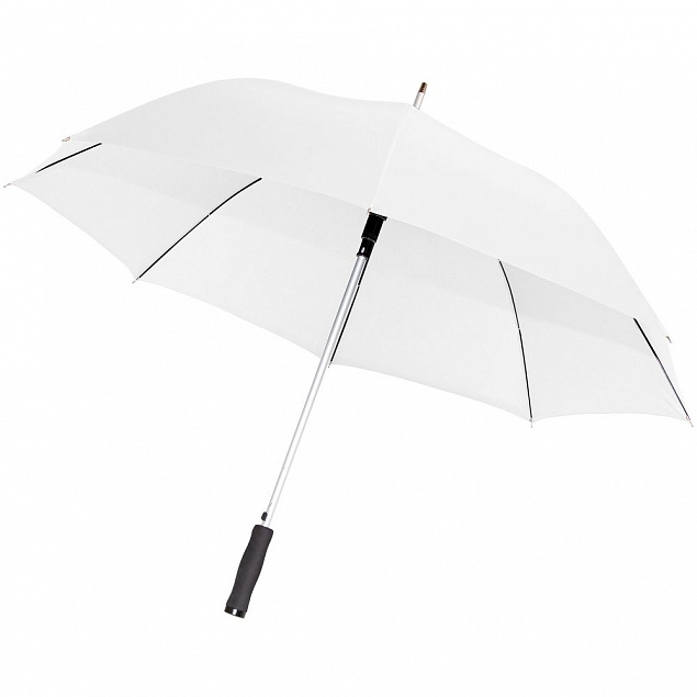 Зонт-трость Alu Golf AC, белый с логотипом в Белгороде заказать по выгодной цене в кибермаркете AvroraStore