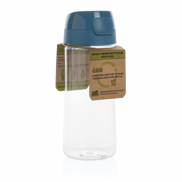 Бутылка Tritan™ Renew, 0,5 л с логотипом в Белгороде заказать по выгодной цене в кибермаркете AvroraStore