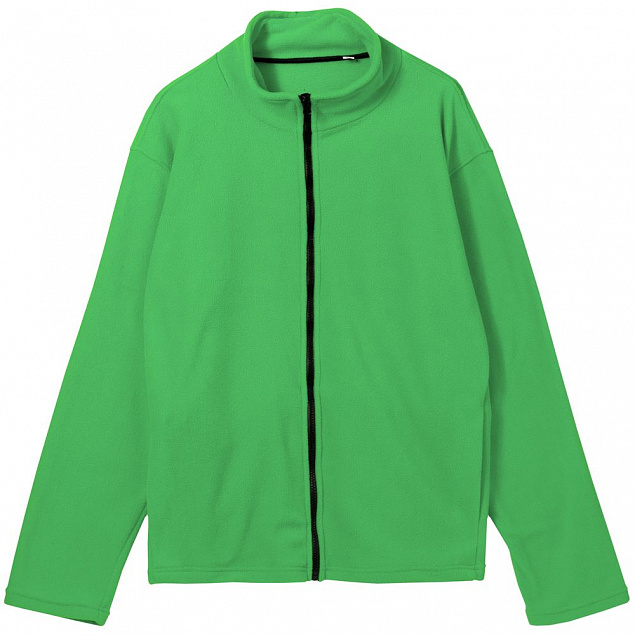 Куртка флисовая унисекс Manakin, зеленое яблоко с логотипом в Белгороде заказать по выгодной цене в кибермаркете AvroraStore