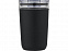 Bello, стеклянная кружка объемом 420 мл с внешней стенкой из переработанного пластика, черный с логотипом в Белгороде заказать по выгодной цене в кибермаркете AvroraStore