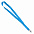 Ланъярд NECK, синий, полиэстер, 2х50 см с логотипом в Белгороде заказать по выгодной цене в кибермаркете AvroraStore