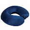 Подушка дорожная  "SOFT"; memory foam, микрофибра синий с логотипом в Белгороде заказать по выгодной цене в кибермаркете AvroraStore