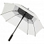 Квадратный зонт-трость Octagon, черный с белым с логотипом в Белгороде заказать по выгодной цене в кибермаркете AvroraStore