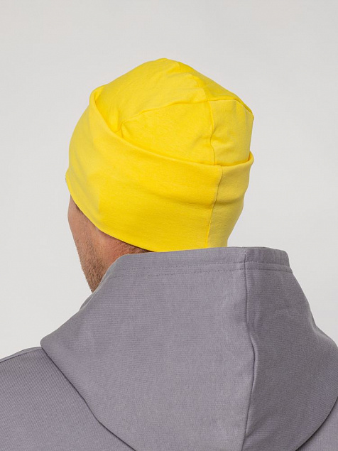 Шапка HeadOn ver.2, желтая с логотипом в Белгороде заказать по выгодной цене в кибермаркете AvroraStore