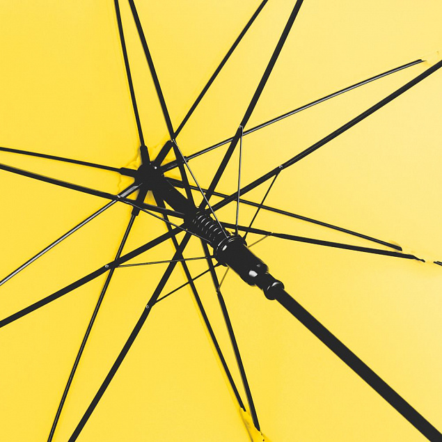 Зонт-трость Lanzer, желтый с логотипом в Белгороде заказать по выгодной цене в кибермаркете AvroraStore