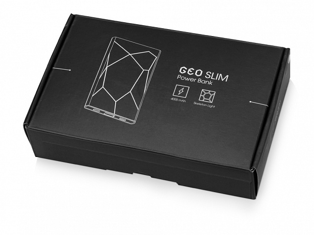 Портативное зарядное устройство XOOPAR GEO SLIM с логотипом в Белгороде заказать по выгодной цене в кибермаркете AvroraStore