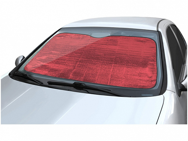 Автомобильный солнцезащитный экран Noson, красный с логотипом в Белгороде заказать по выгодной цене в кибермаркете AvroraStore