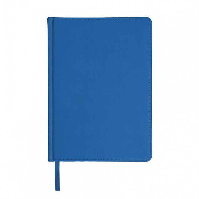 Ежедневник недатированный Anderson, А5,  синий, белый блок с логотипом в Белгороде заказать по выгодной цене в кибермаркете AvroraStore