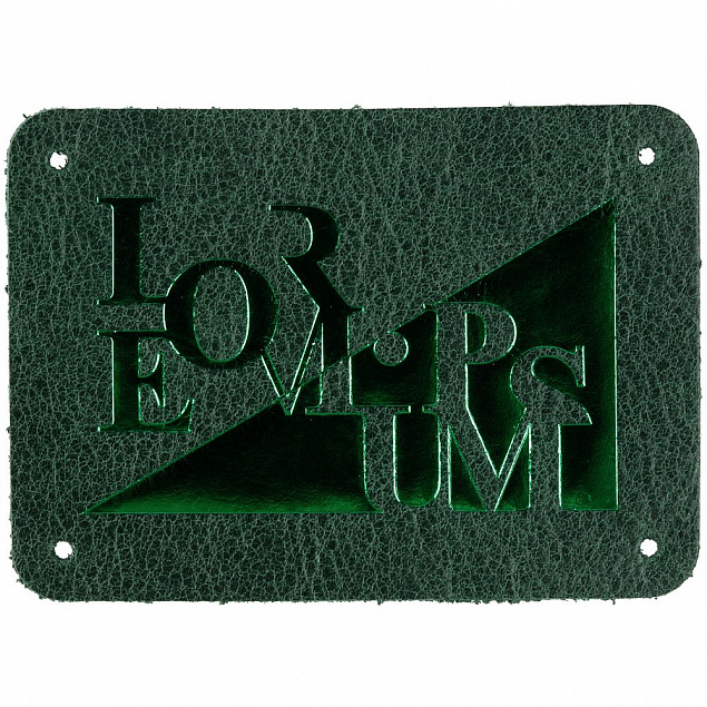 Лейбл кожаный Beta, XL, зеленый с логотипом в Белгороде заказать по выгодной цене в кибермаркете AvroraStore