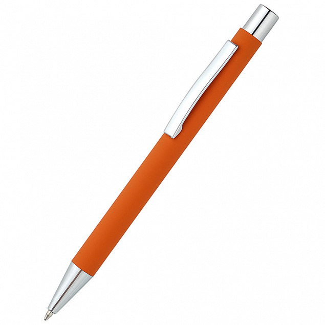 Ручка металлическая Rebecca - Оранжевый OO с логотипом в Белгороде заказать по выгодной цене в кибермаркете AvroraStore