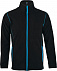 Куртка мужская NOVA MEN 200, черная с ярко-голубым с логотипом в Белгороде заказать по выгодной цене в кибермаркете AvroraStore